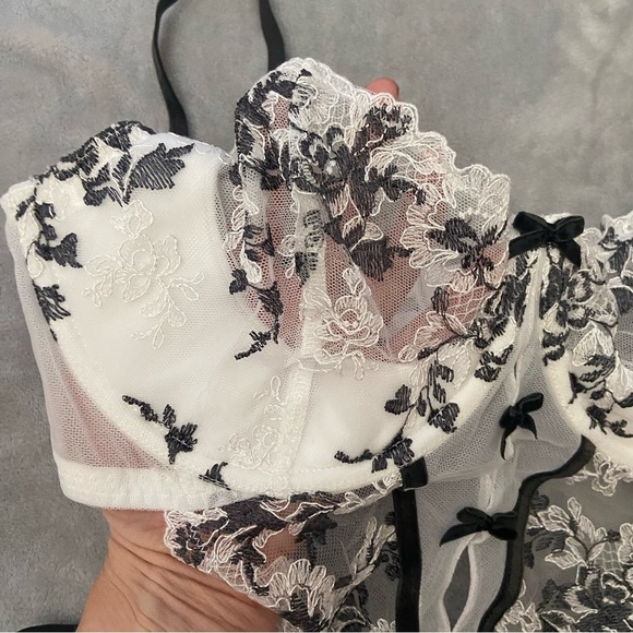 NEW Victoria’s Secret very sexy Wicked Embroidered Babydoll lingerie 4363 - Picture 8 of 11